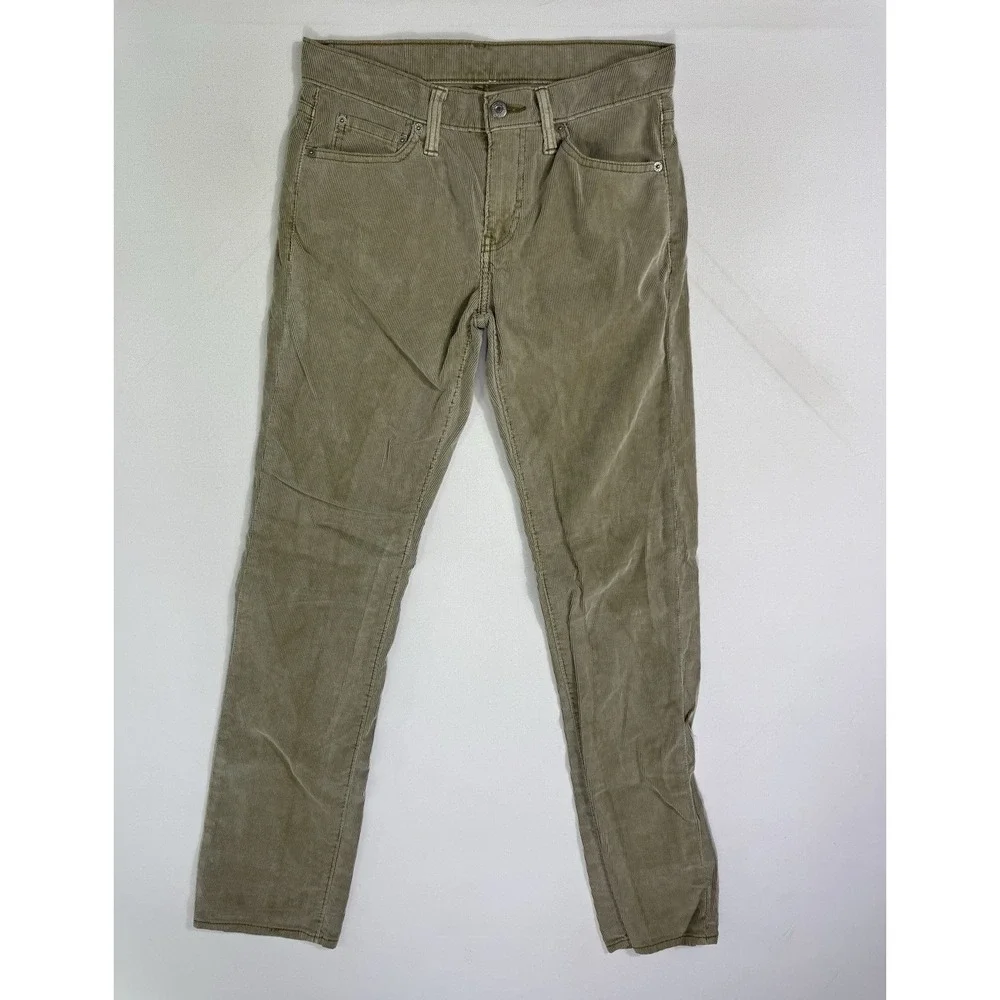 Levi's 511 Men's 30x32 (30x31.5) Corduroy Jeans Casual Beige Modern Work Casual